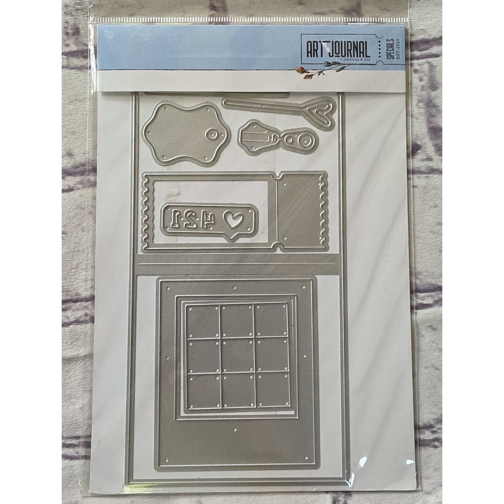 Elizabeth Craft Designs Polaroid Page Cutting Die Set - 1847 Art Journal Ticket